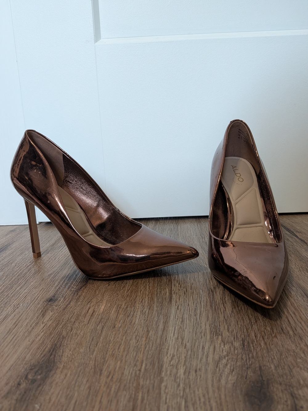 ALDO Women's Metallic Bronze Pointed-Toe Stiletto Pumps